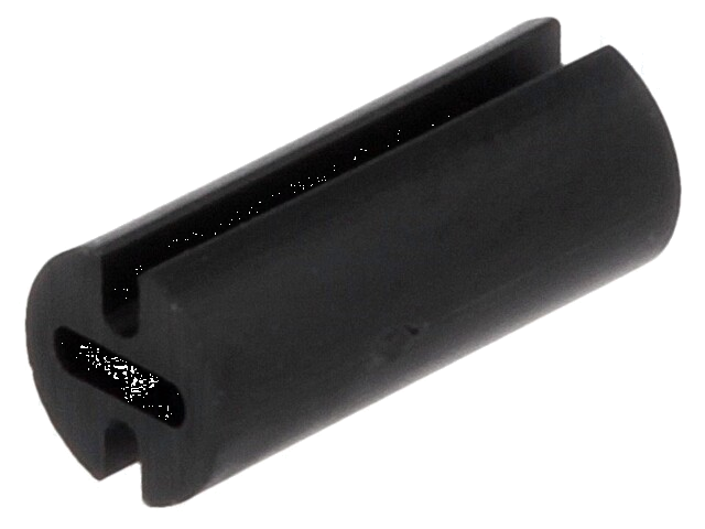 Afstandbus; LED; Øext: 4,5mm; ØLED: 3mm; L: 10,5mm; zwart; UL94V-2 Afstandbus; LED; Øext: 4,5mm; ØLED: 3mm; L: 10,5mm; zwart; UL94V-2